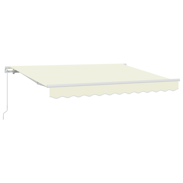 Utfällbar markis Kräm 250 x 200 cm tyg