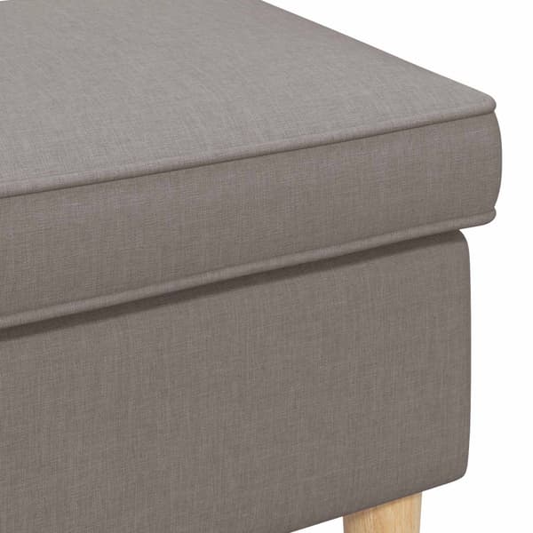 Fotpall Taupe 55 x 35 x 41 cm Polyester