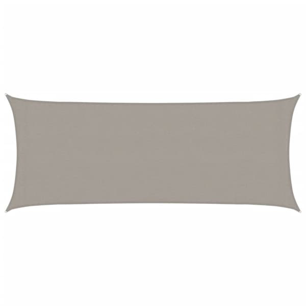 Solsegel 160 g/m² rektangulär ljusgrå 2x4,5 m HDPE