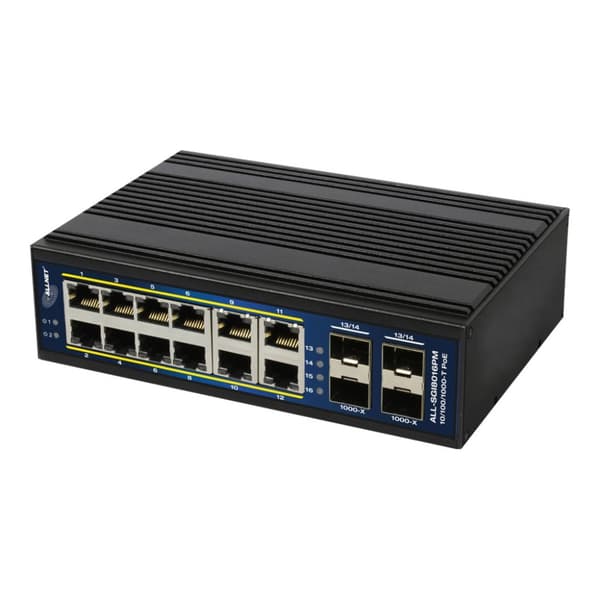 ALLNET ALL-SGI8016PM - switch - 12 portar - Administrerad