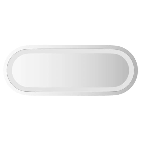 Badrumsspegel LED 40x15 cm oval