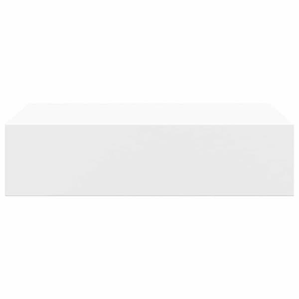 Väggmonterad låda 2 st vit 40x23,5x10 cm MDF
