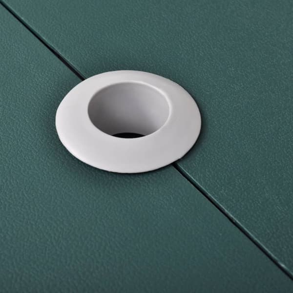 Hopfällbart campingbord med 4 pallar aluminium ljusgrön