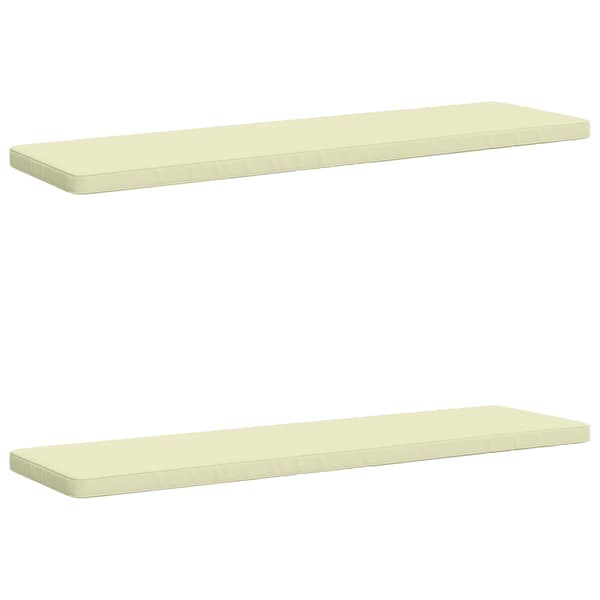 2-delade Bänk Kuddar VUGHT 2 st 100% Polyester Gräddvit