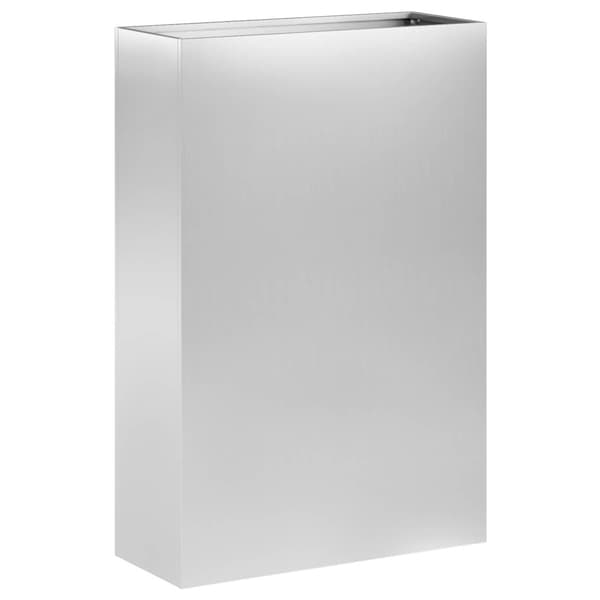 Trädgårdsplanterare Silver 50 x 20 x 75 cm Galvaniserat stål