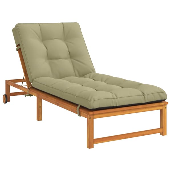 Solstol Kudde VIANEN 100% Polyester Ljusgrön 200 x 70 x 8 cm