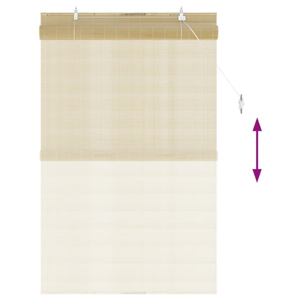 Rullgardin Naturlig 90 x 160 cm Bambu