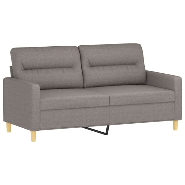 Soffgrupp med dynor 2 delar Taupe tyg