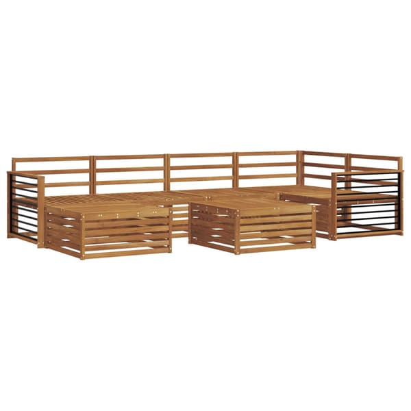 Utomhussoffset 7 pcs Naturfärg