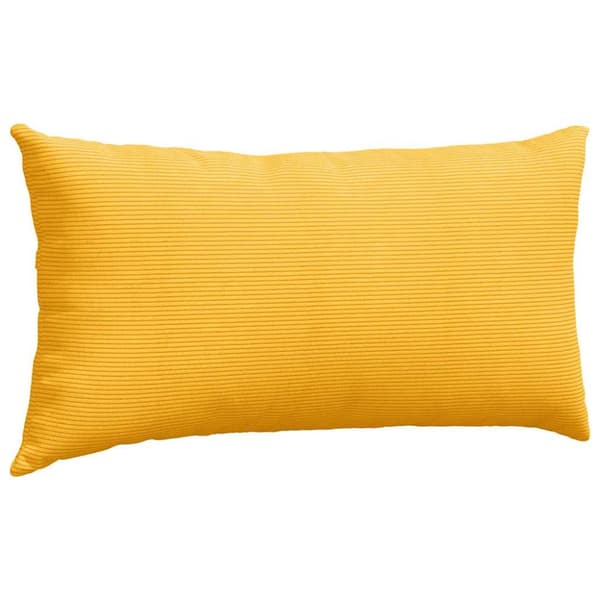 Sofakuddar 2 pcs Ljusgul 80 x 40 cm Kordread tyg