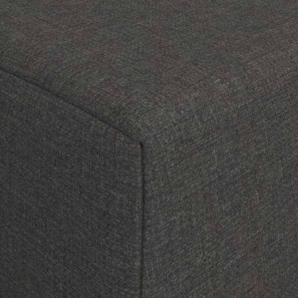 Fällbar Soffbed Mörkgrå 200 x 70 x 10 cm Tyg