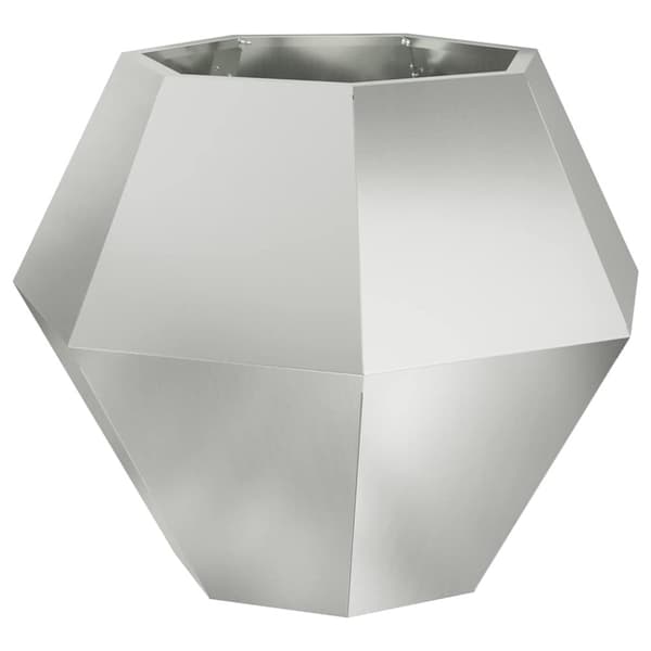 Planteringskärl 2 pcs Silver 75 x 75 x 60 cm Galvaniserat Stål