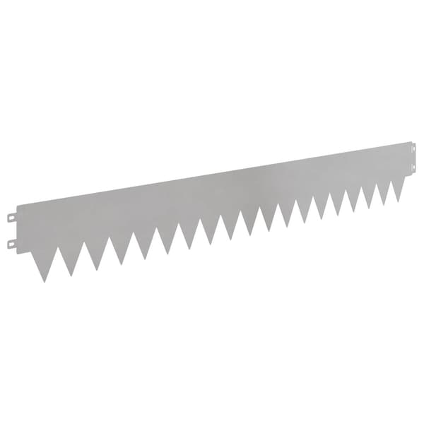 Kant för gräsmatta 50 pcs 103 x 15 cm metall Silver
