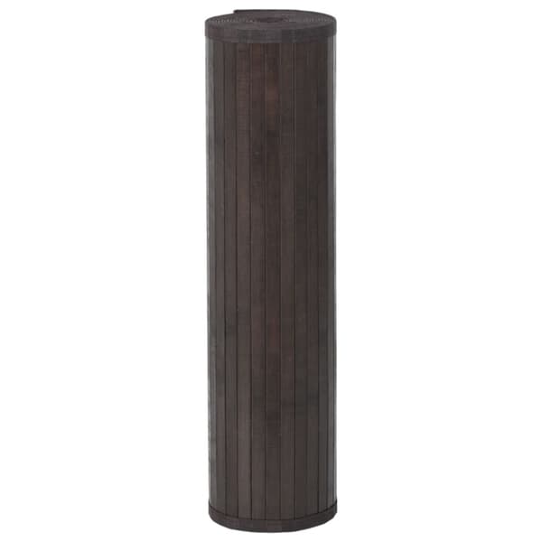 Matta rektangulär mörkbrun 60x100 cm bambu