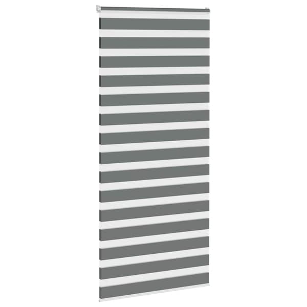 Rullgardin zebra mörkgrå 105x200 cm tyg bredd 100,9cm polyester