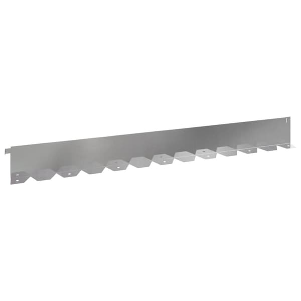 Kant för gräsmatta 20 pcs 102 x 10 x 4 cm Stål Silver