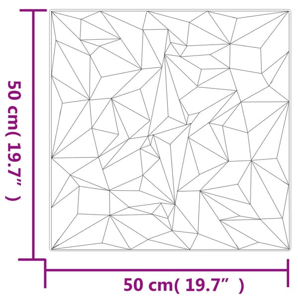 Väggpaneler 48 pcs Vit 50 x 50 cm XPS Skum