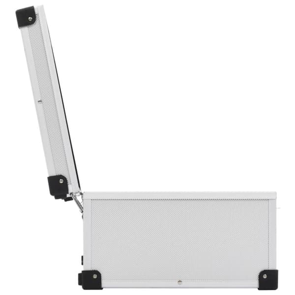 CD-väska för 80 cd-skivor aluminium ABS silver