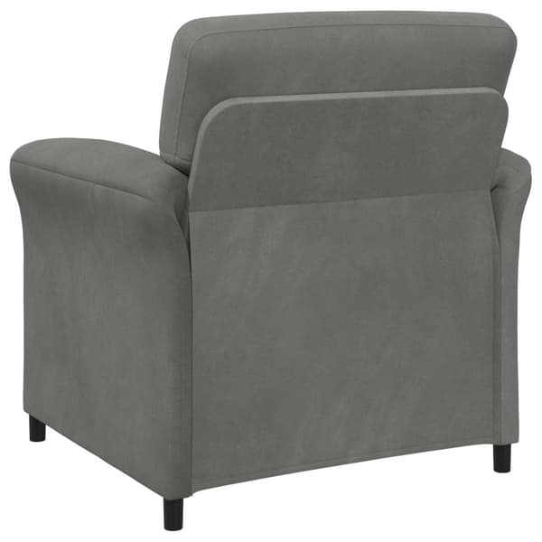 En-sitssoffa Mörkgrå 88 x 83 x 95 cm Sammet