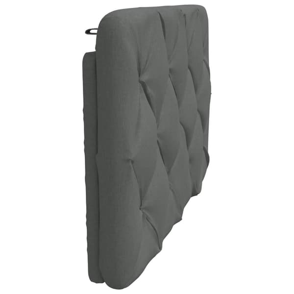 Headboard Cushion Dark Grey 80 cm Fabric