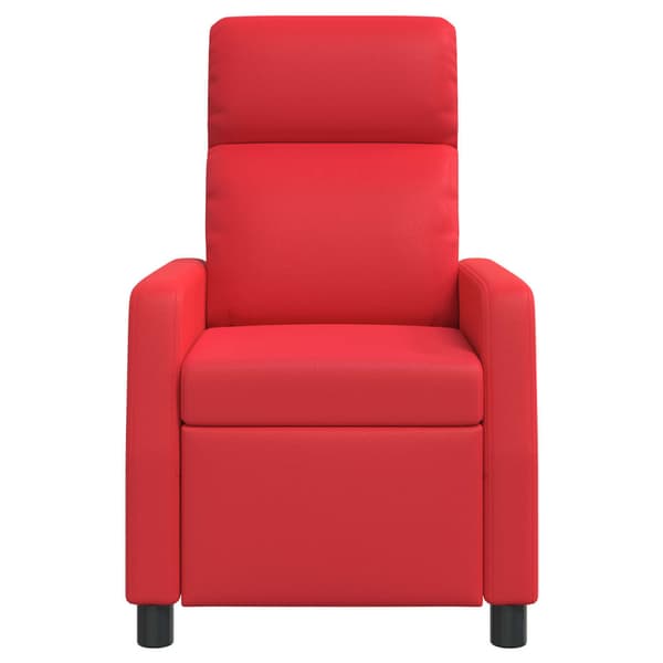 Massagefåtölj Röd Konstläder