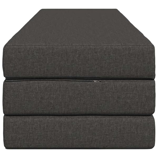 Fällbar Soffbed 200 x 67 x 45 cm Mörkgrå