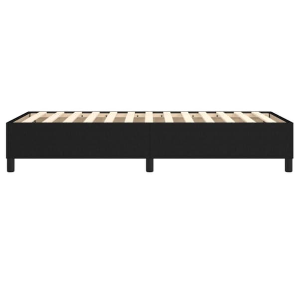 Boxspring-sängram svart 90x200 cm tyg