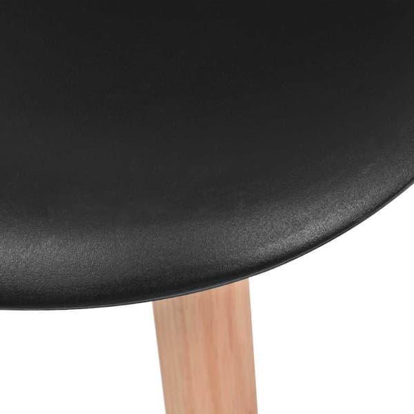 Matstolar 2 st svart plast