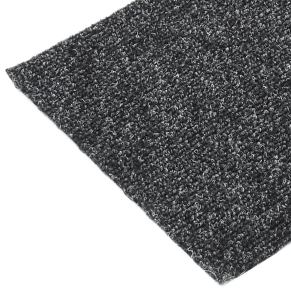 Trappmattor självhäftande 15 st 60x25 cm mörkgrå rektangulära
