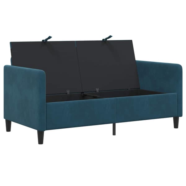 Soffa med förvaring Blå 152 x 78 x 87 cm Polyester