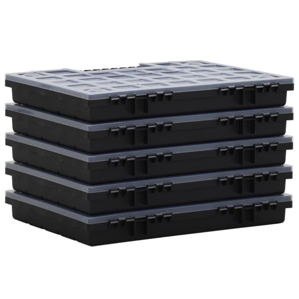 Sortimentlådor 10 st 40x30x5 cm polypropen