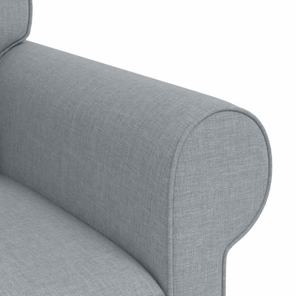 Soffa Ljusgrå 95 x 82 x 80 cm tyg