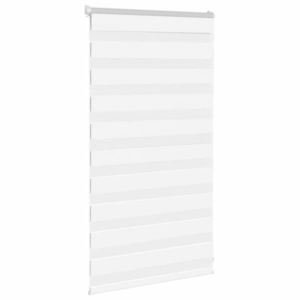 Rullgardin zebra vit 80x100 cm tyg bredd 75,9 cm polyester