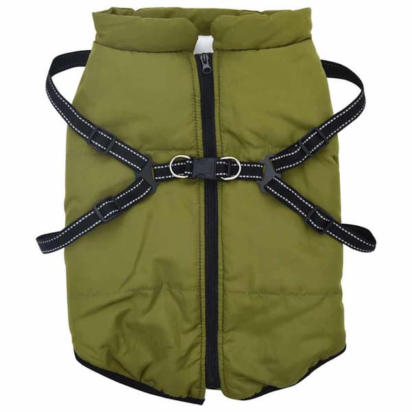 Hund Kappa Armégrön L68 Fleece och Polyester