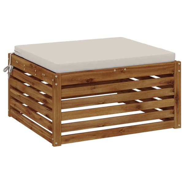 1-delad Sittdyna SOEST 100% Polyester Vit 60 x 60 x 5 cm
