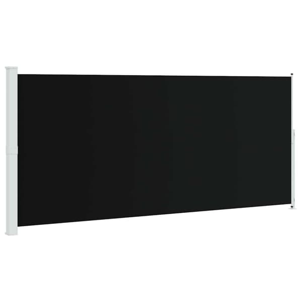 Infällbar sidomarkis 220x500 cm svart