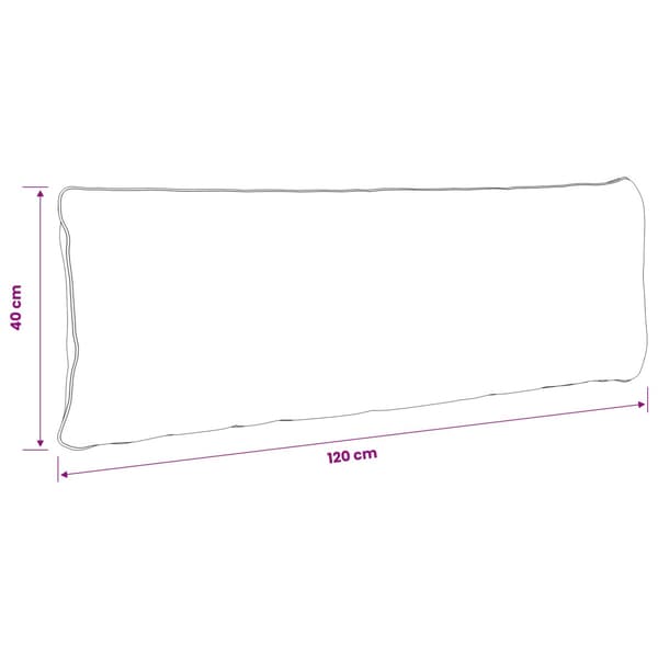 1-delad ryggkudde PUTTEN 100% Polyester Bladdesign