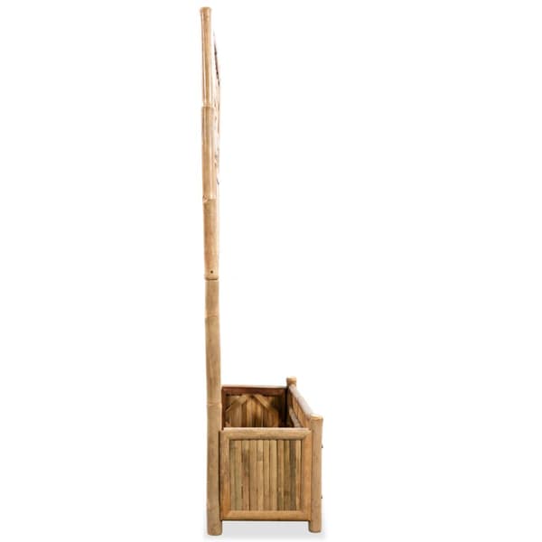 Odlingslåda med spaljé bambu 70 cm