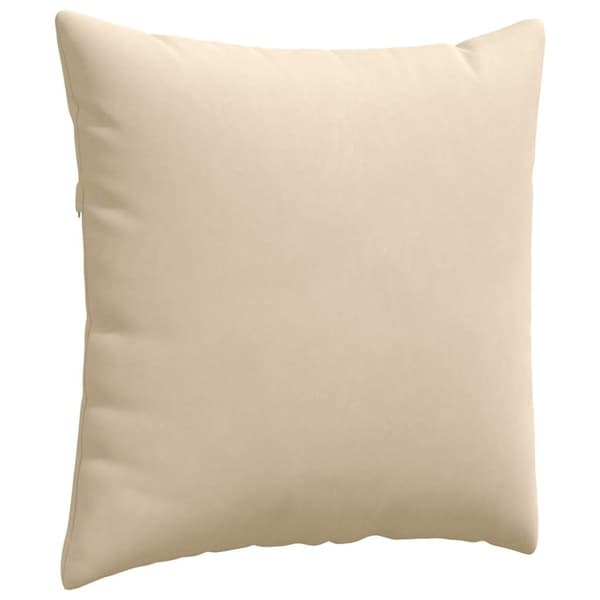 Sofakuddar 2 pcs Kräm 80 x 80 cm tyg
