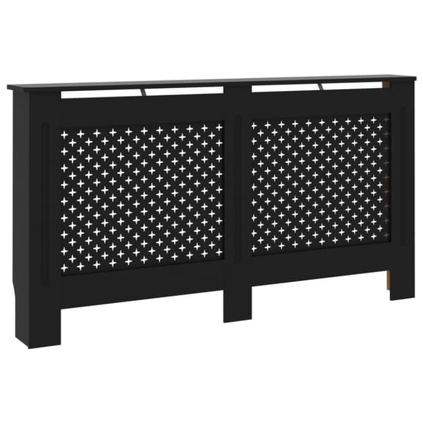 Elementskydd svart 152x19x81,5 cm MDF