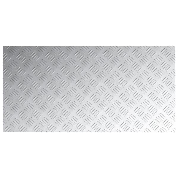 Trappsteg Rektangulär 2 pcs Silver 100 x 50 cm Aluminium