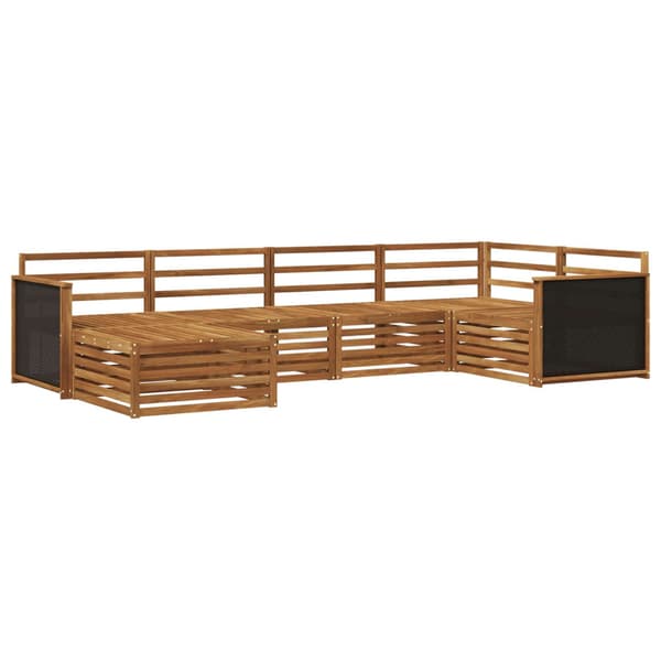 Utomhussoffset 6 pcs Naturlig