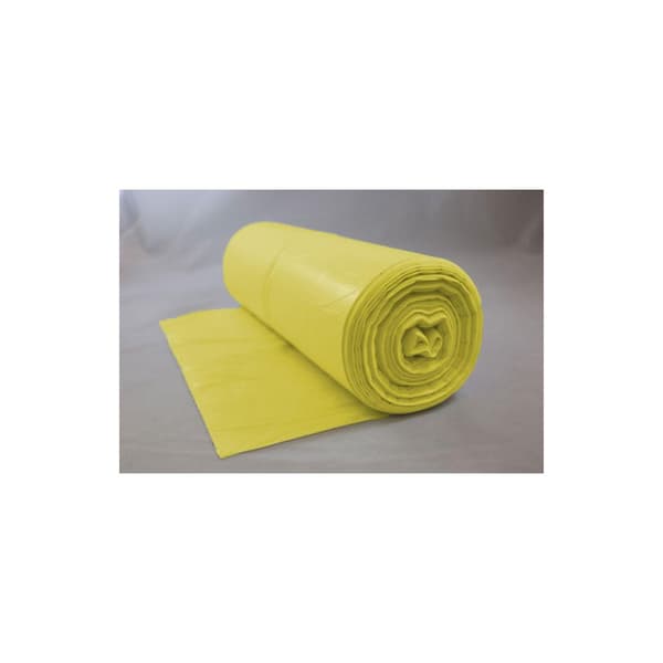 Plastsäck Riskavfall 125L 70my gul 10/rl