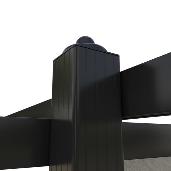 Paviljong med infällbart tak 3x3 m gräddvit