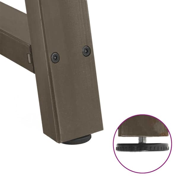Matbordsben A-formade 2 st 90x(72-73) cm stål