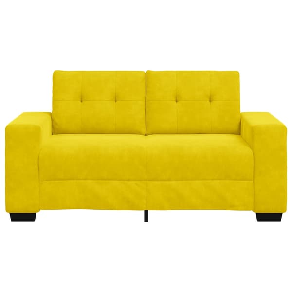 Tvåsitssoffa Gul 160 cm Sammet