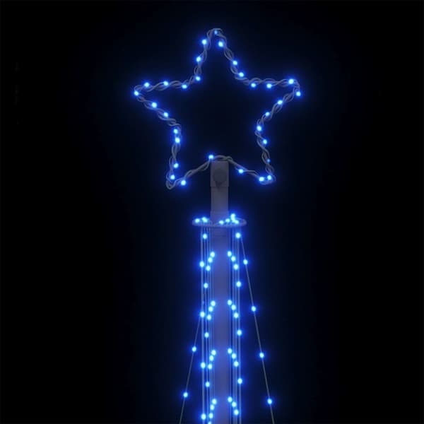 LED julgran 495 LEDs blå 300,5 cm