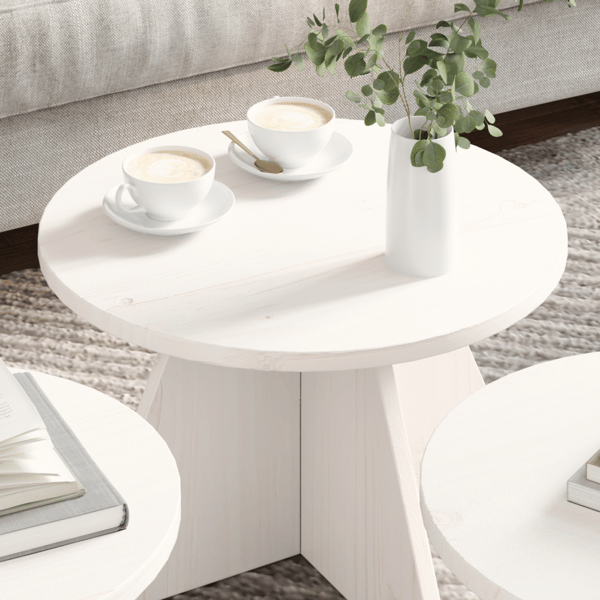 Kaffeebord 3 pcs Vit