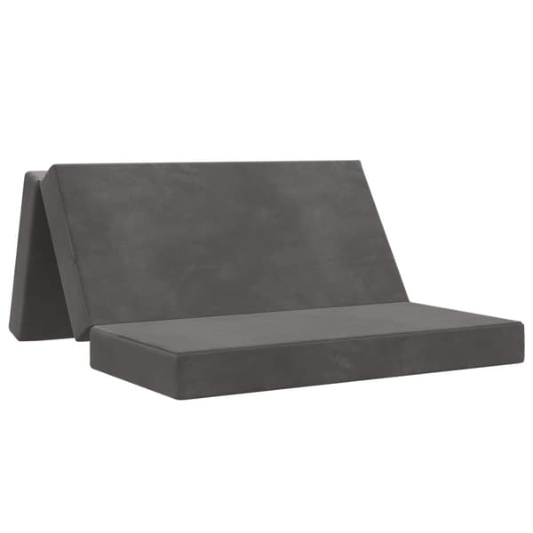 Fällbar Soffbed 140 x 67 x 45 cm Mörkgrå