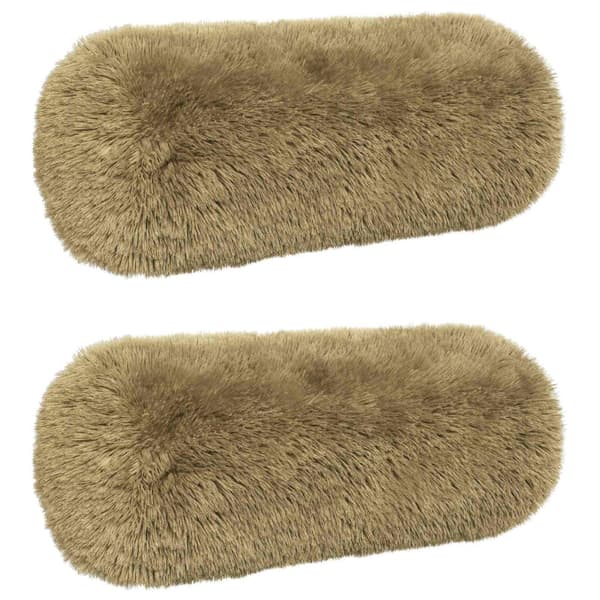 Kudde med kudde HEERLEN 2 st Ljusgrå PV Fleece